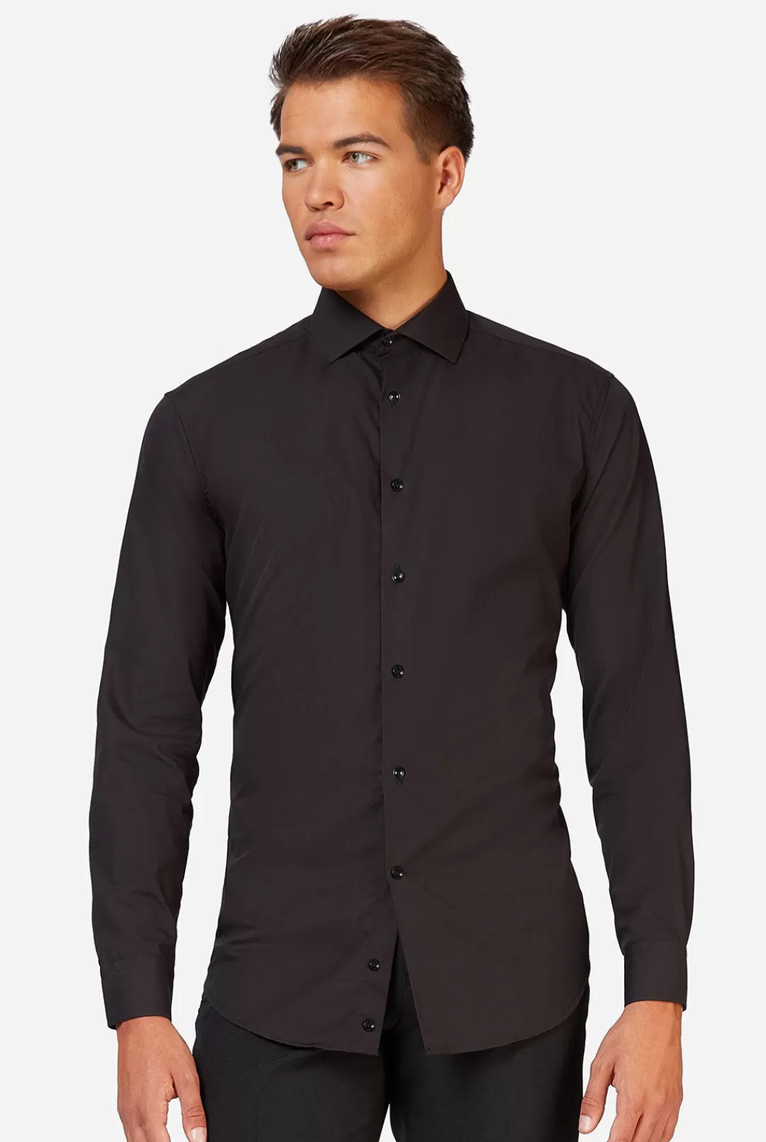 Effen Gekleurde Overhemden | OppoSuits Black Knight