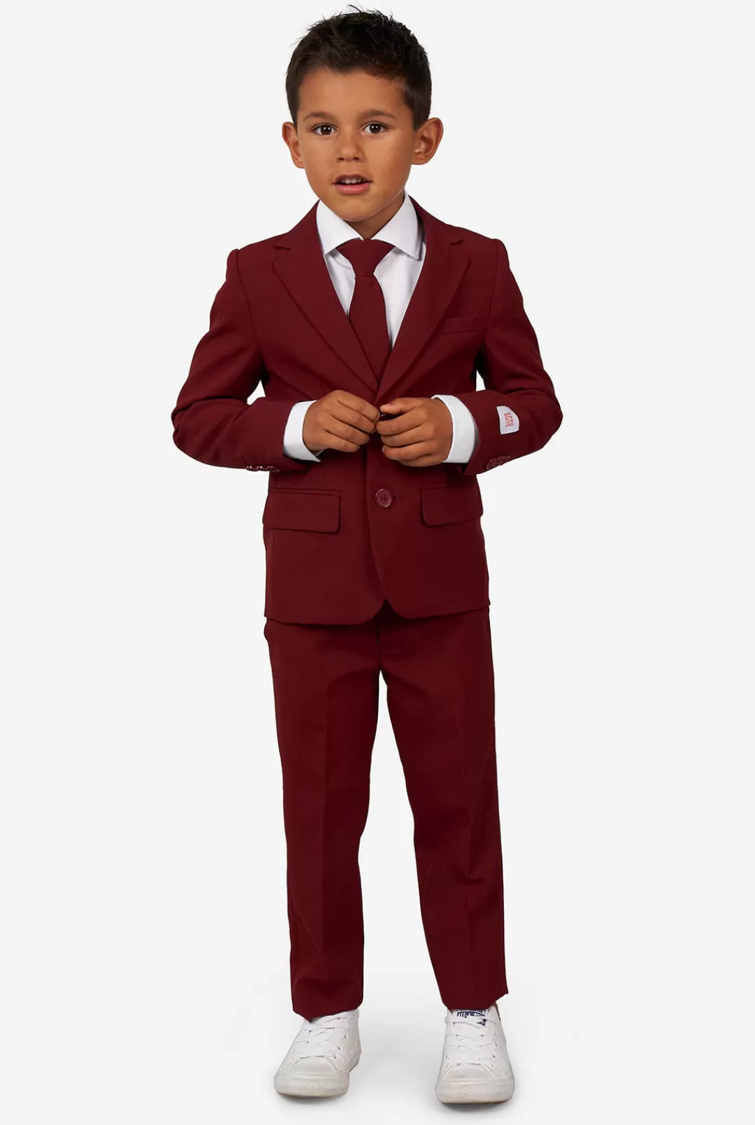 Effen Gekleurde Pakken | OppoSuits Blazing Burgundy