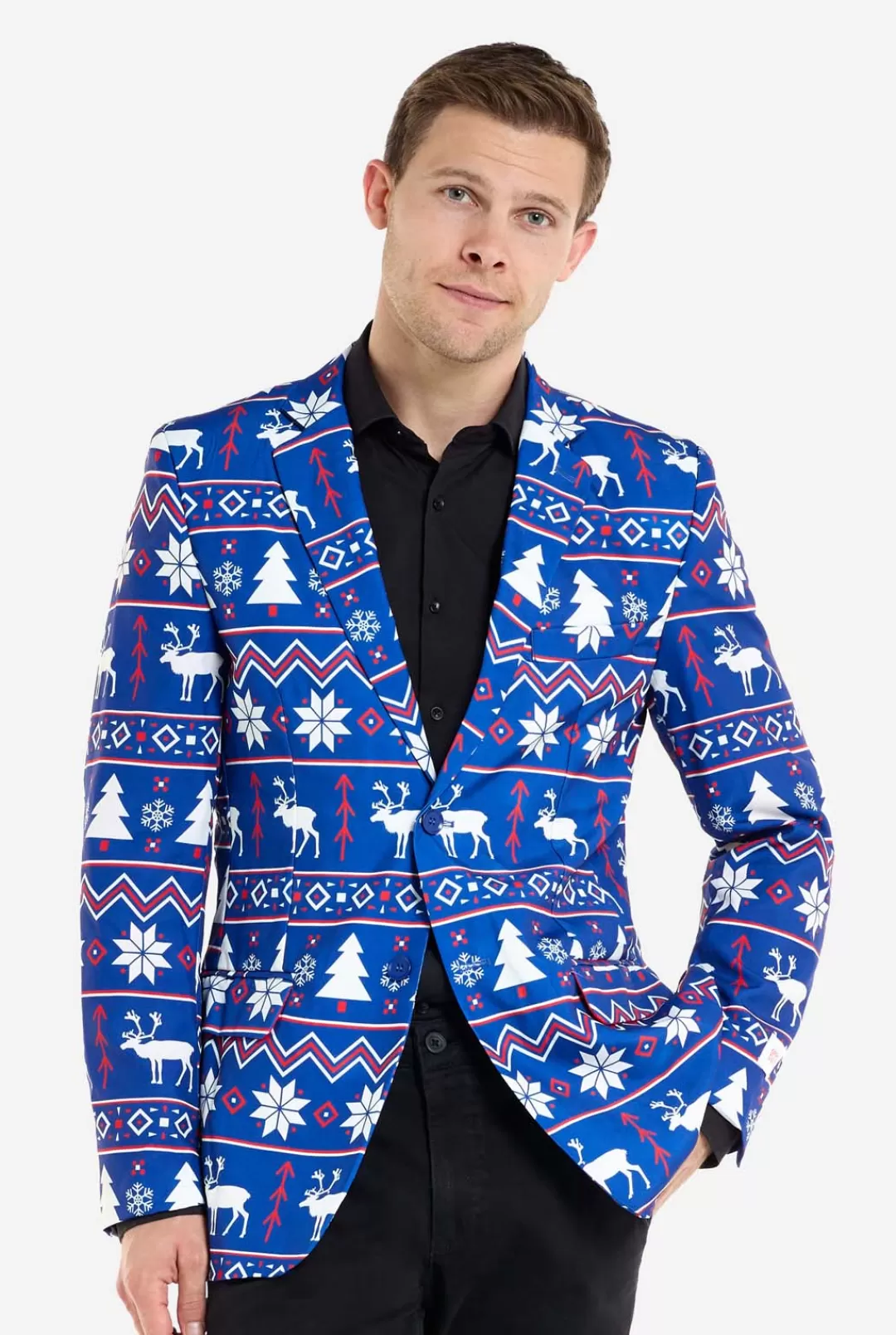 Kerst Blazers | OppoSuits Blue Christmas Nordic