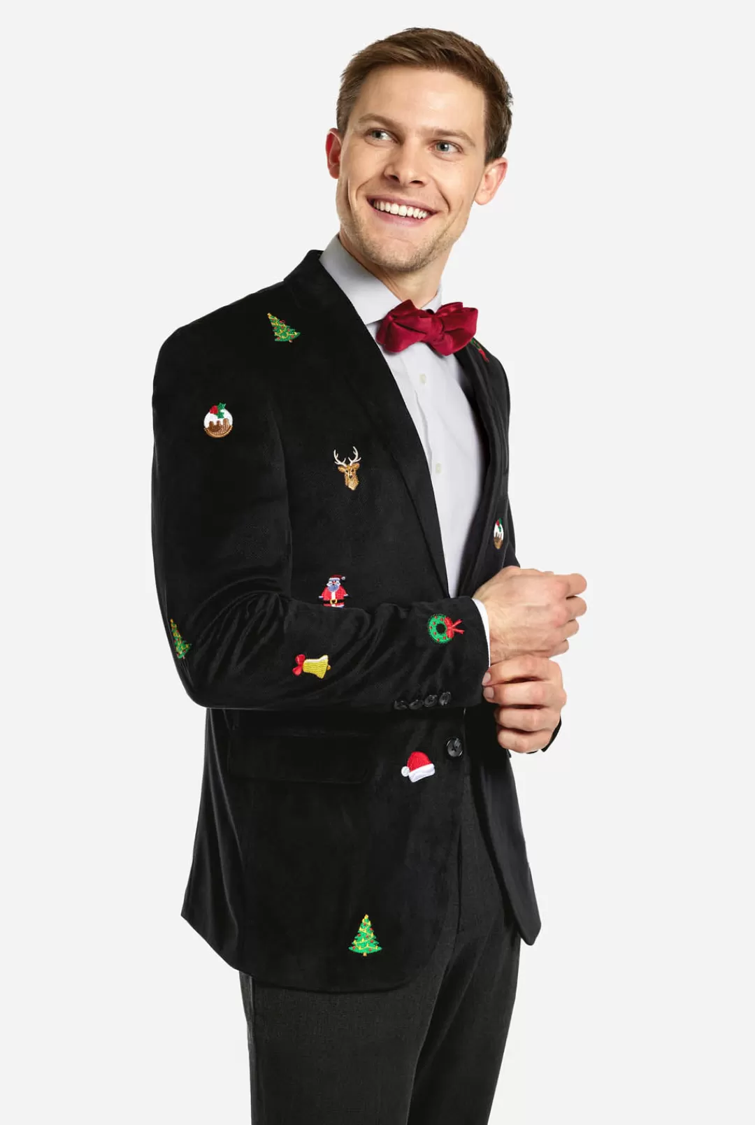 Deluxe Blazers | Kerst Blazers | OppoSuits Christmas - X-Mas Icons - Black