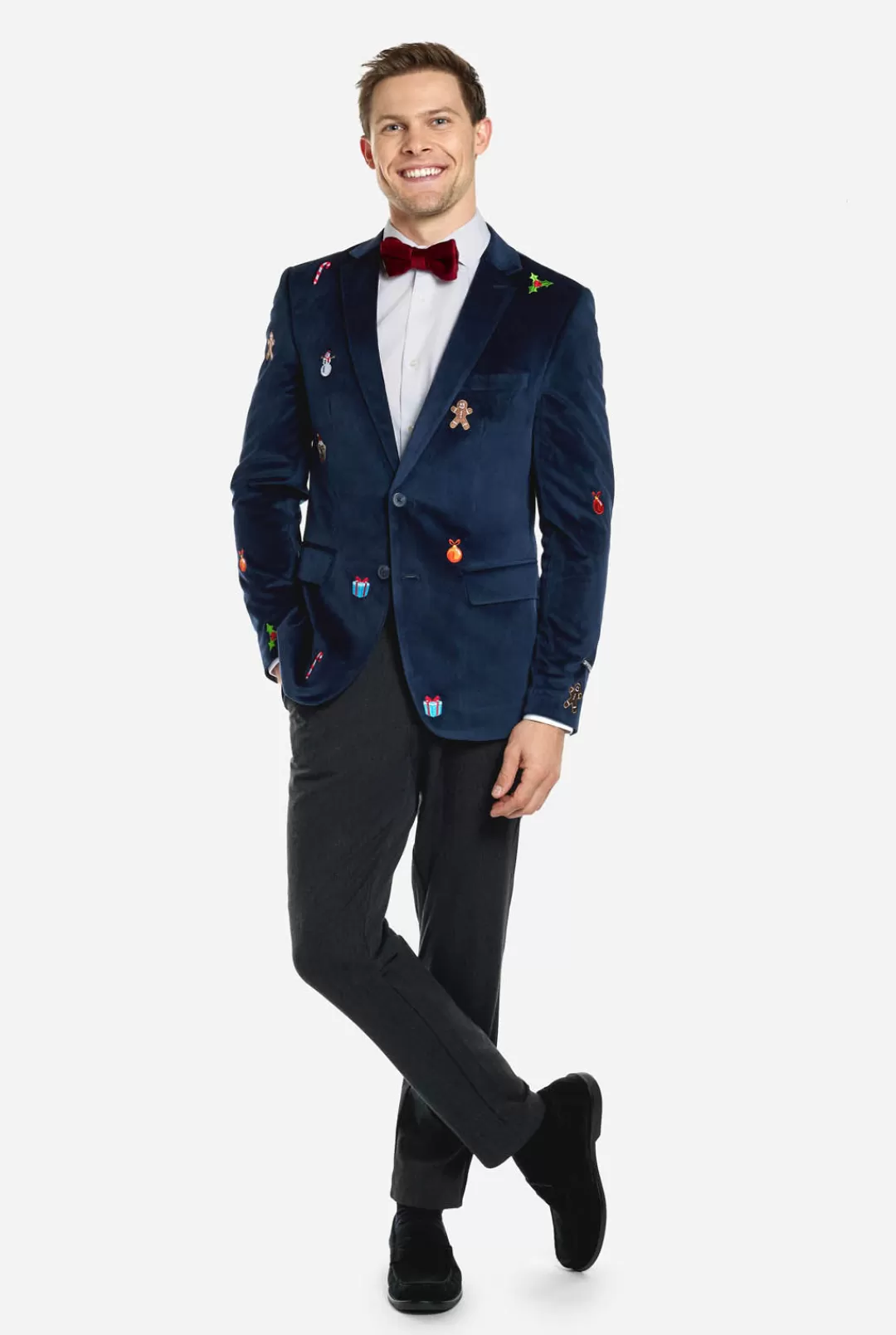 Deluxe Blazers | Kerst Blazers | OppoSuits Christmas - X-Mas Icons - Navy