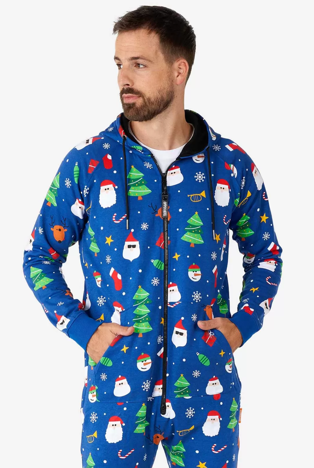 Printed Onesies | Effen Gekleurde Onesies | OppoSuits Festivity Blue
