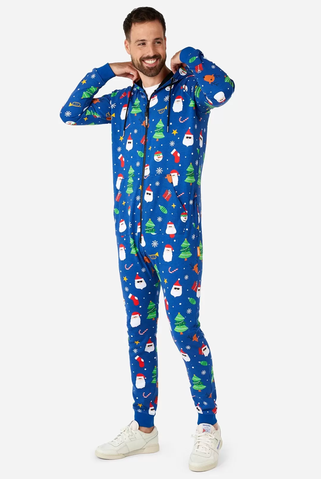 Printed Onesies | Effen Gekleurde Onesies | OppoSuits Festivity Blue