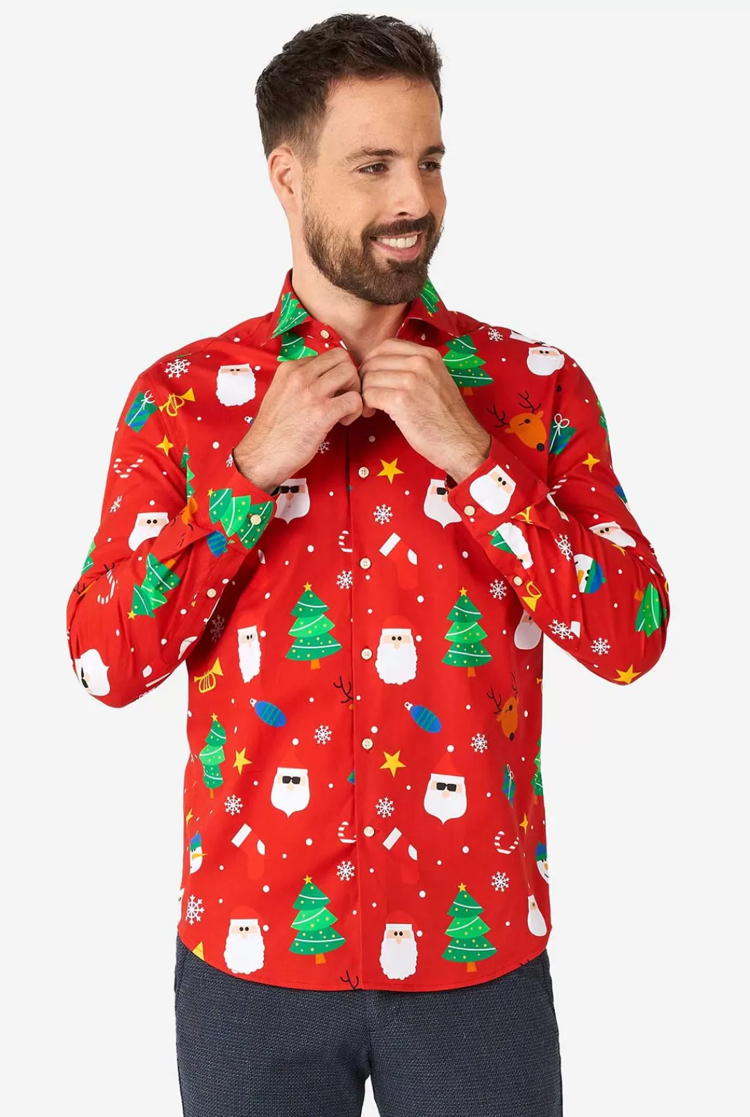 Casual Overhemden | OppoSuits Festivity Red