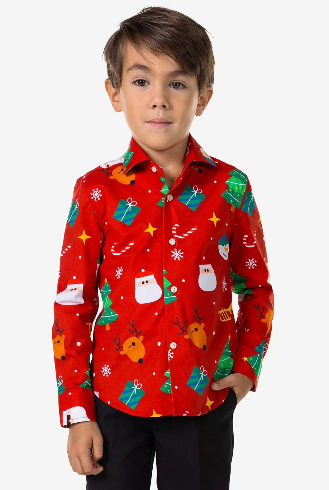 Casual Overhemden | Kerst Overhemden | OppoSuits Festivity Red