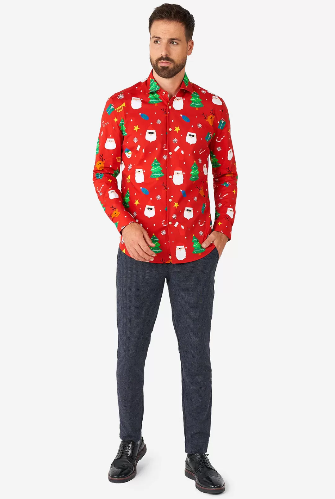 Casual Overhemden | OppoSuits Festivity Red