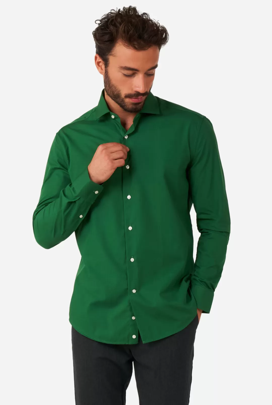 Effen Gekleurde Overhemden | OppoSuits Glorious Green