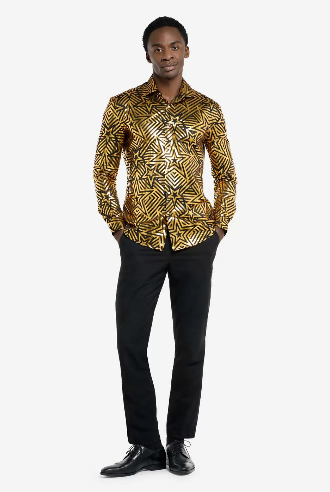 Halloween Overhemden | OppoSuits Golden Geo Star