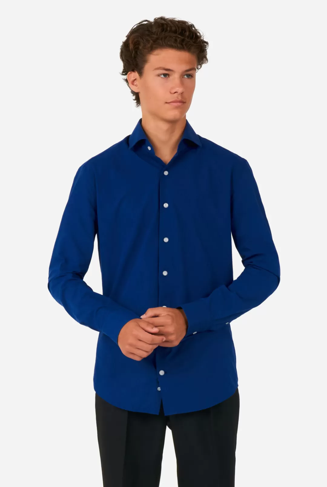 Effen Gekleurde Overhemden | OppoSuits Navy Royale