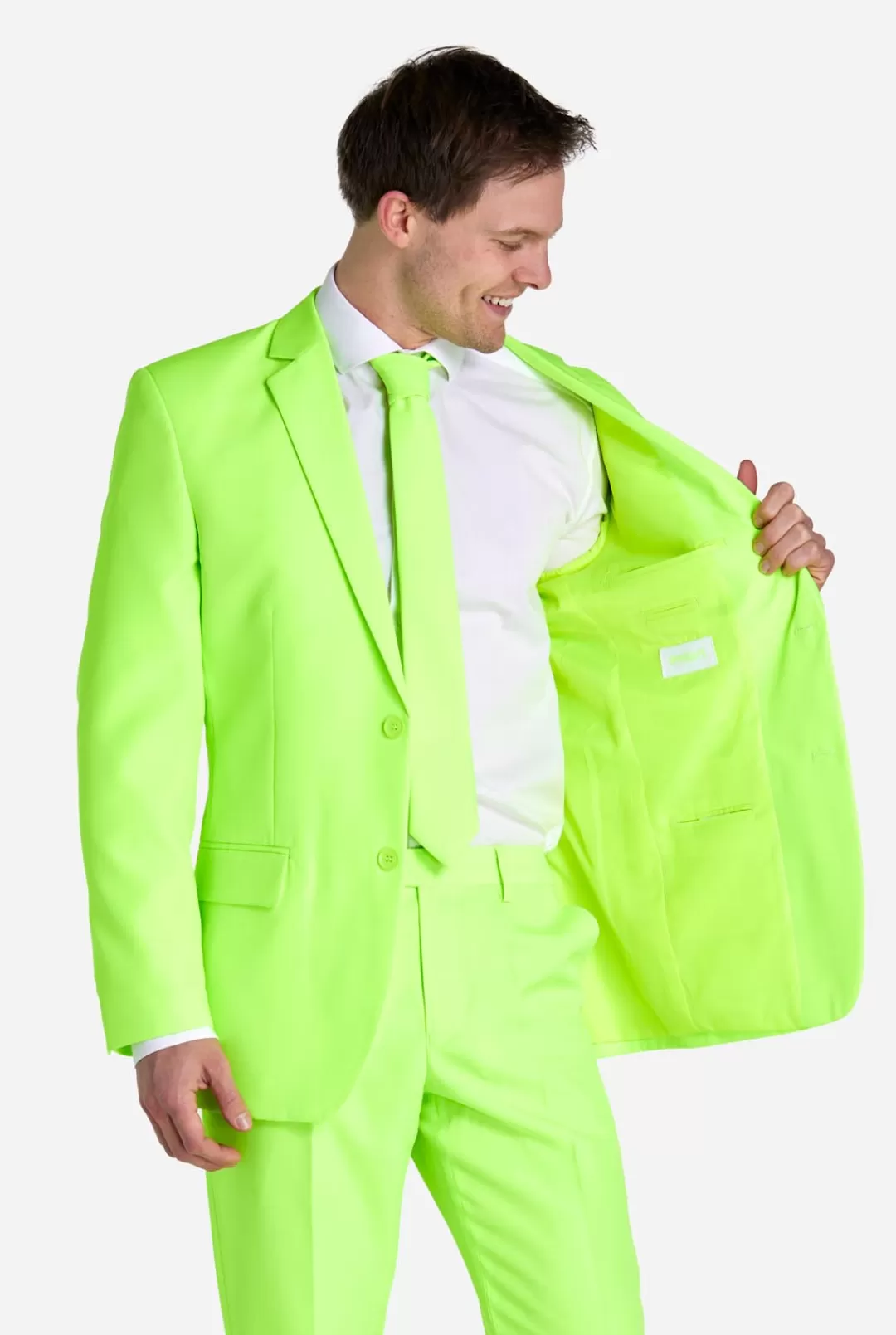 Vrijgezellenfeest Pakken | Trouwpakken | OppoSuits Neon Lucky Lime