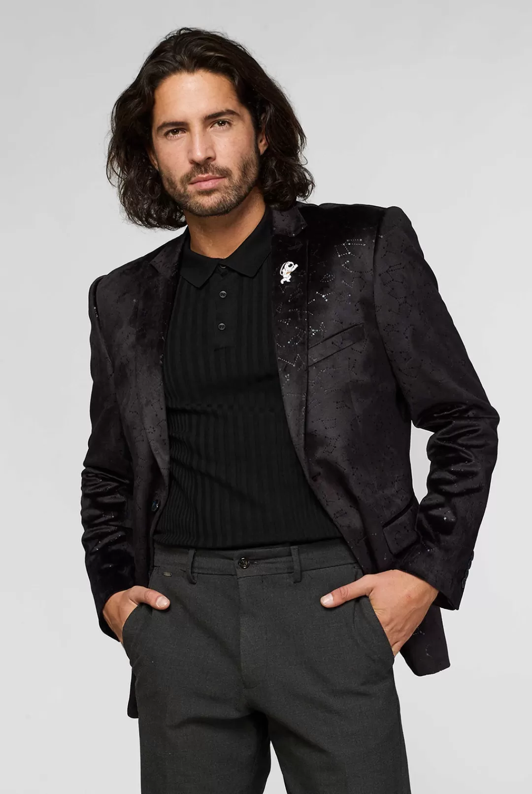 Deluxe Blazers | OppoSuits Outer Space - Constellations - Black