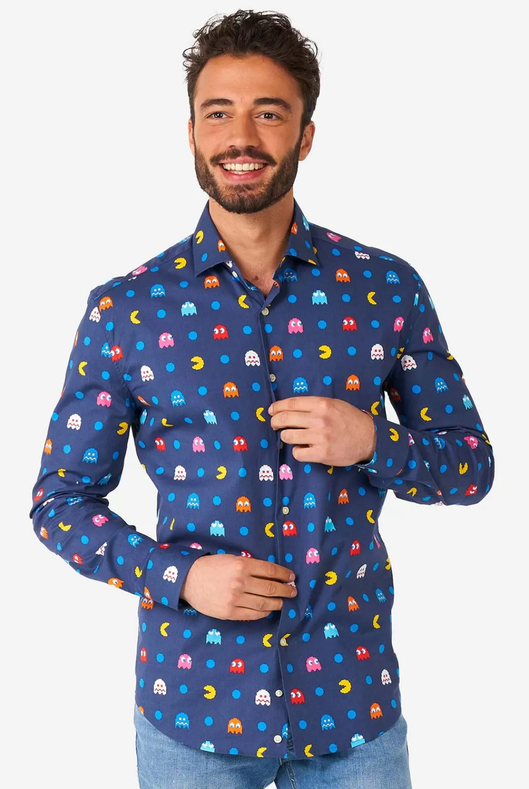 Halloween Overhemden | Casual Overhemden | OppoSuits Pixel PAC-MAN™
