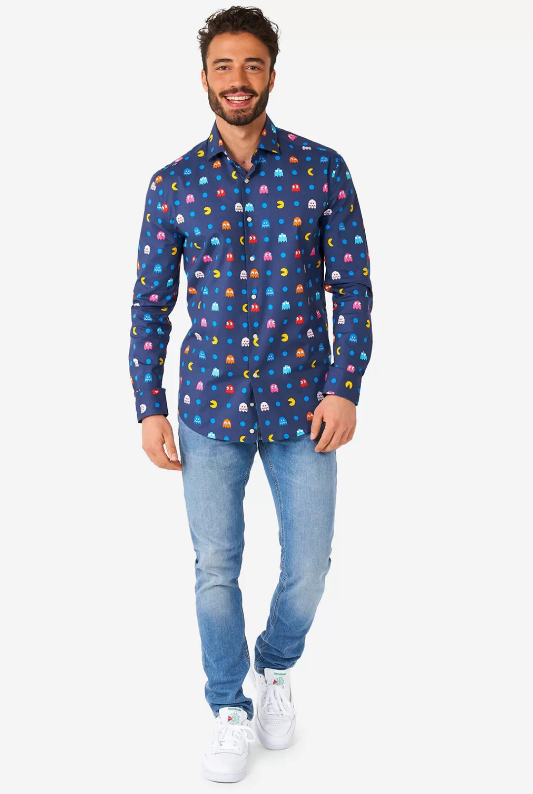 Halloween Overhemden | Casual Overhemden | OppoSuits Pixel PAC-MAN™