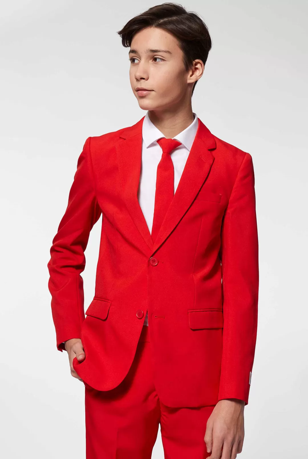 Effen Gekleurde Pakken | Kerst Pakken | OppoSuits Red Devil