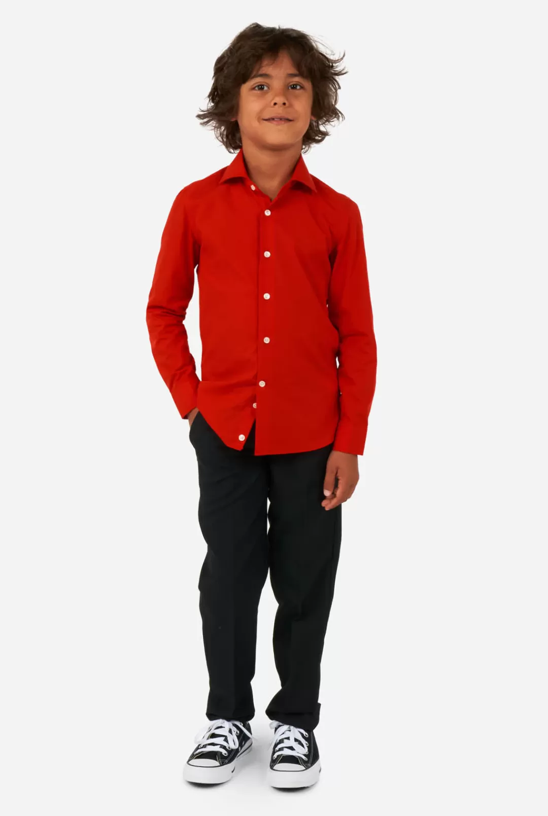 Effen Gekleurde Overhemden | OppoSuits Red Devil