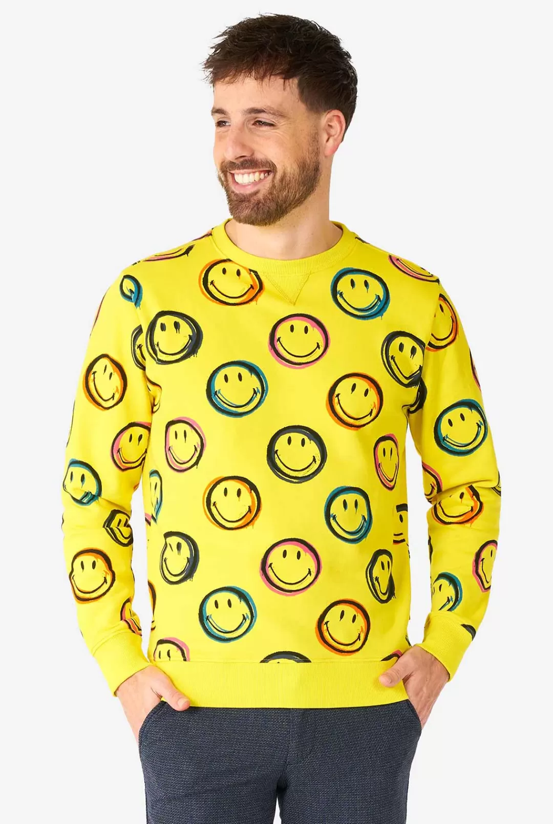 Carnavals Sweaters | OppoSuits Smiley® Smudge