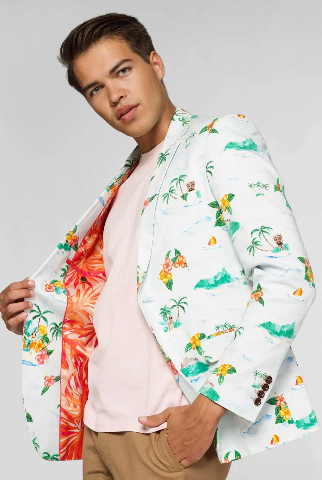 Zomer Blazers | Deluxe Blazers | OppoSuits Tropical - Hawaiian - Aloha Blue