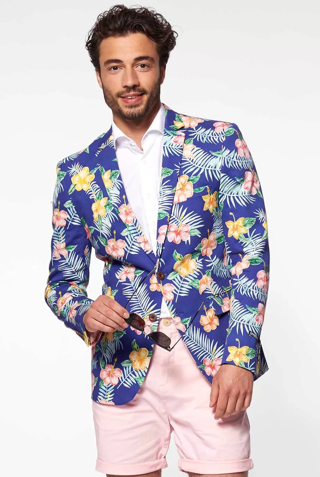 Zomer Blazers | OppoSuits Tropical Flowers - Blue