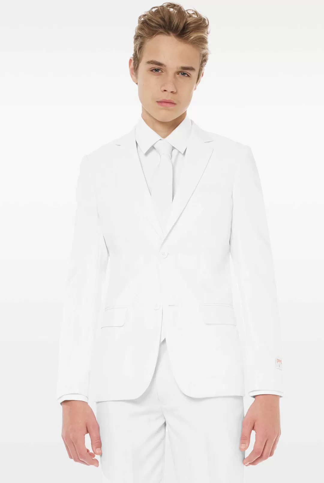 Effen Gekleurde Pakken | OppoSuits White Knight