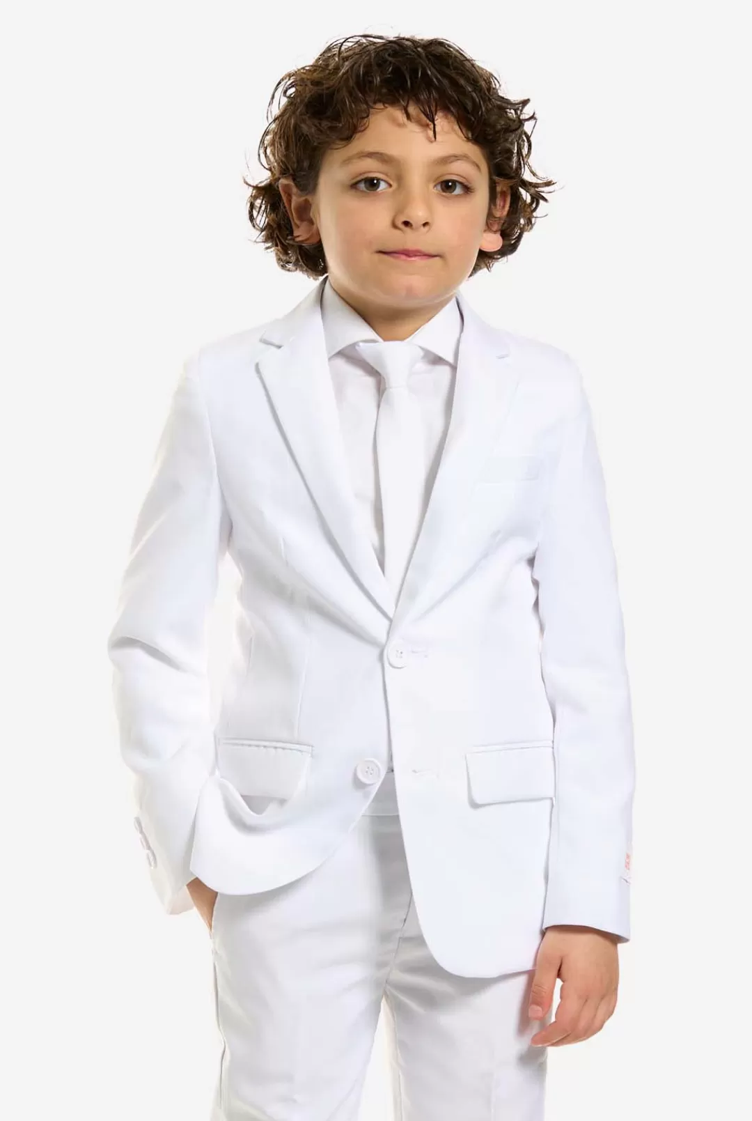 Effen Gekleurde Pakken | OppoSuits White Knight