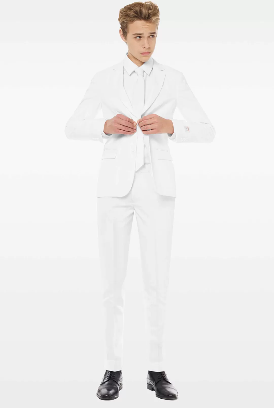 Effen Gekleurde Pakken | OppoSuits White Knight