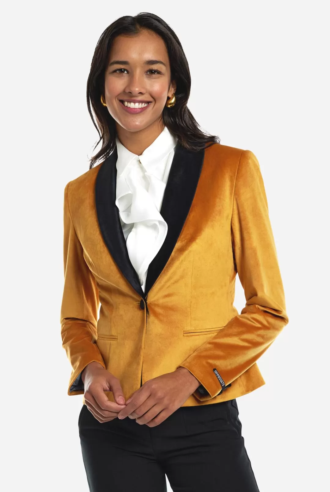 Kerstblazers | Dinner Jackets | OppoSuits Womens Dinner Jacket - Gold