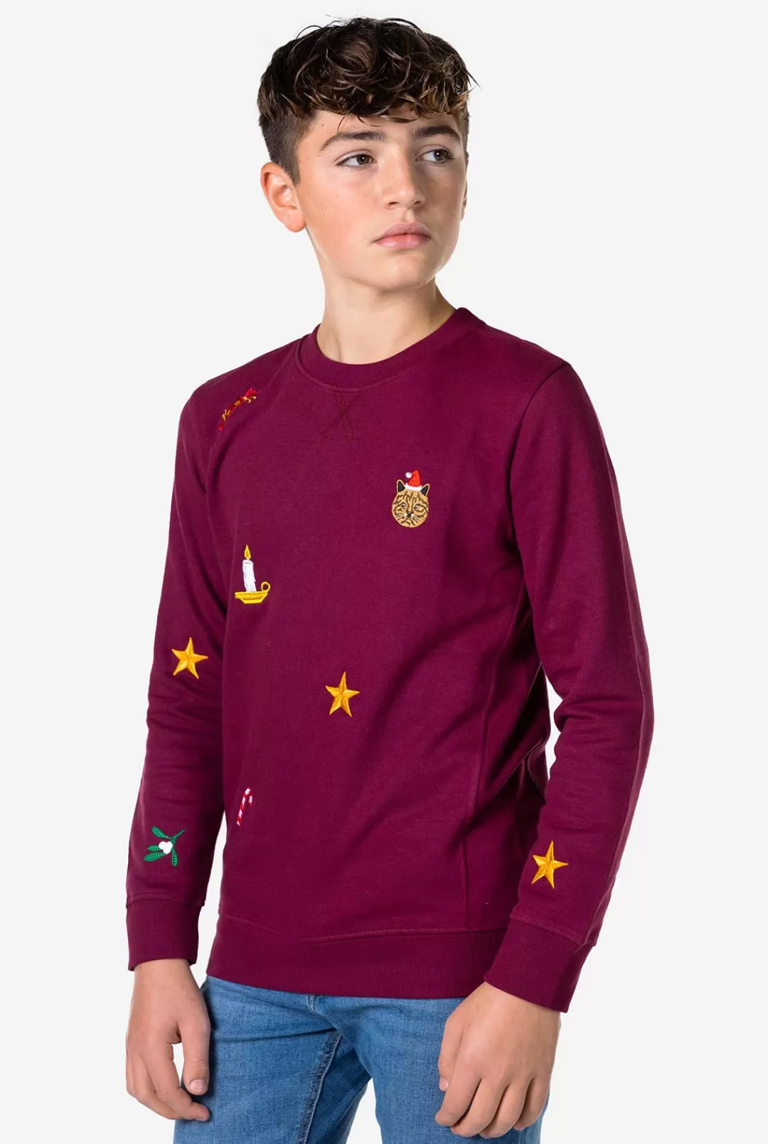 Sweaters | OppoSuits X-Mas Icons - Burgundy