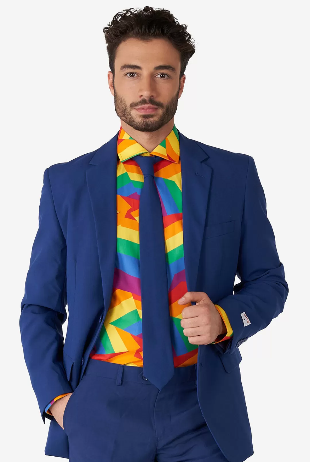Casual Overhemden | OppoSuits Zig Zag Rainbow